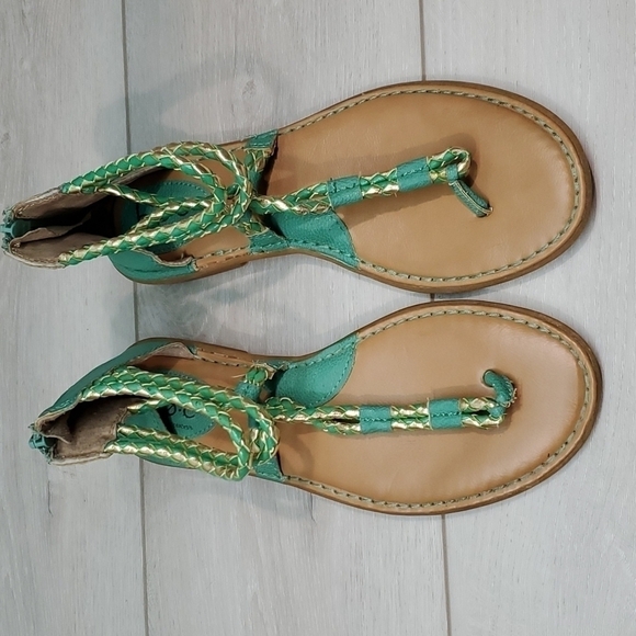 Born B.O.C Womem Emerald Ankle Zip  Sandals Thong Flats Slide shoes sz 8M - Picture 4 of 12